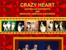 Tablet Screenshot of crazyheartaussies.com